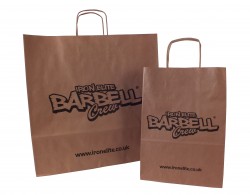 Printed brown paper bags, printed paper bags, branded paper bags, exhibition paper bags