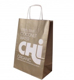 Printed white paper bag, exhibition carrier bags, exhibition paper bags