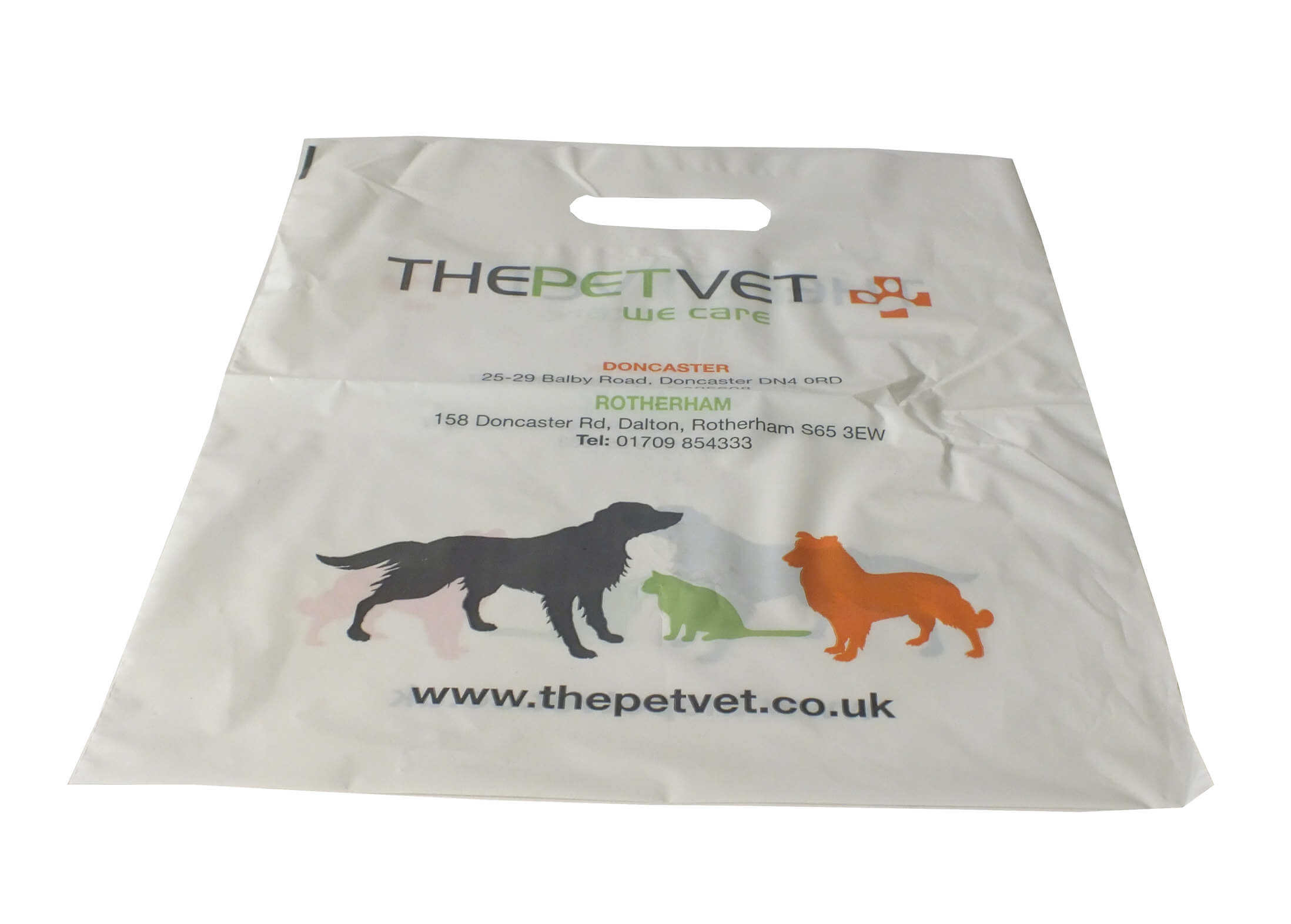Pets and Printed bags! Burgass Carrier Bags