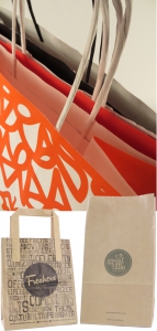Coloured Paper Bags with Handles