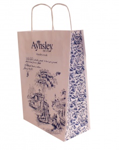 printed patch handle carrier bag